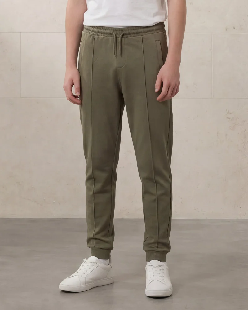 Redtag Senior Boys Olive Stretch Active Pants