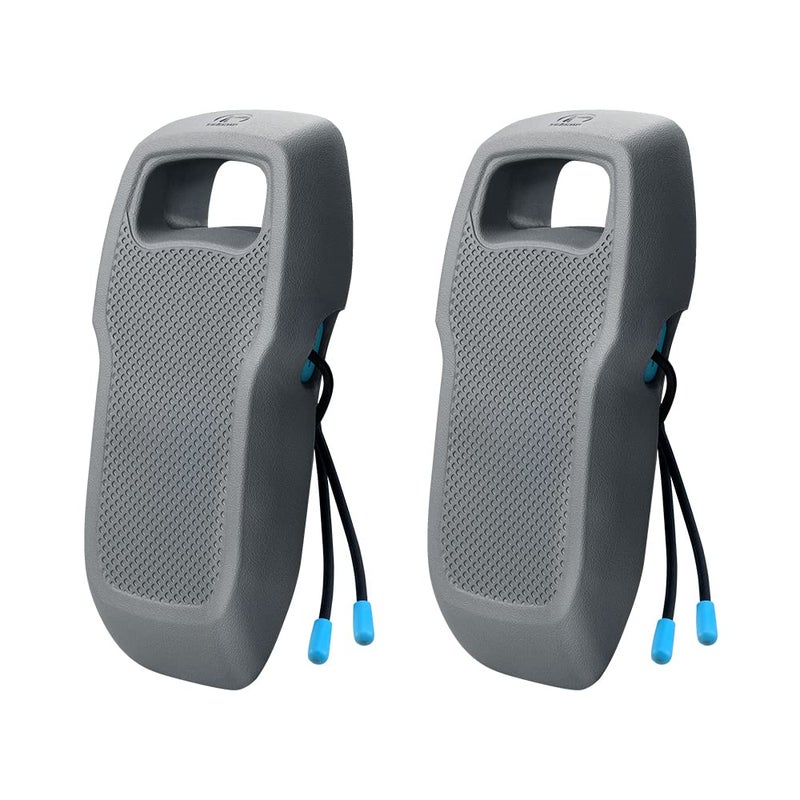 Sebnux Portable Boat Fender Boat Bumper for Docking Portable EVA Pontoon Boat Fender Pontoon Boat Fender Ideal for Fishing Boat, Pontoon Boat, PWC and Jet Ski (Grey Long Shape 2Pack) - Image 1
