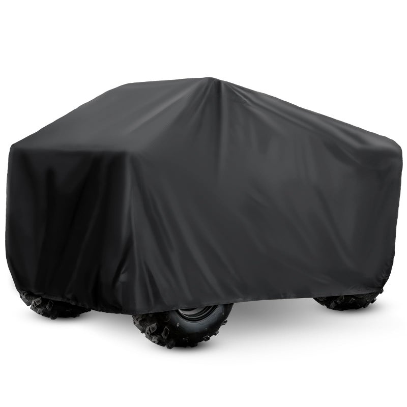 XYZCTEM Premium ATV Cover210D Oxford Fabric Protection Against Water UV Wind Quad Cover for CanamSuzukiKawasaki Honda Yamaha Polarisand More4 Wheeler AccessoriesBlack82 inch - Image 4