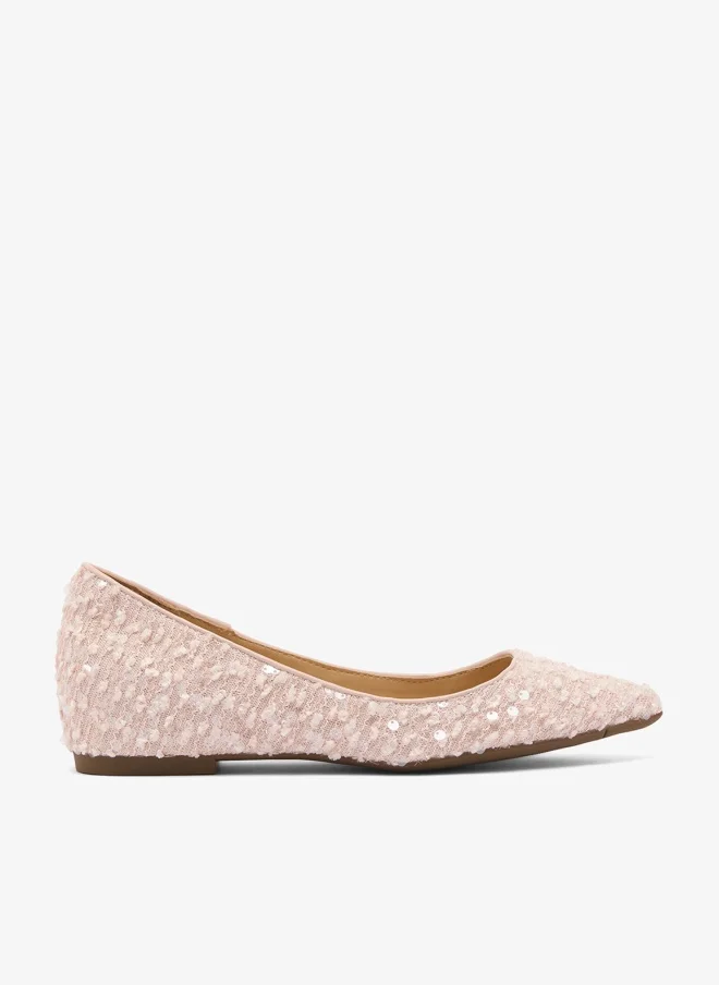 ايلا باليرينا مدببة مزينة بالترتر