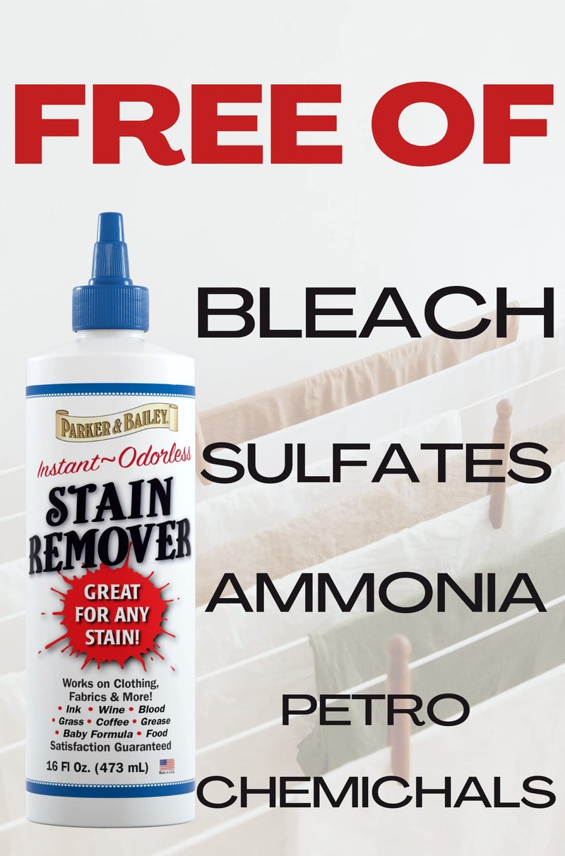 Parker & Bailey Parker and Bailey Stain Remover- Blood Stain Remover for Carpet, Clothes, Sheets and Mattress - Garment and Fabric Laundry Stain Remover - 16oz - Image 5