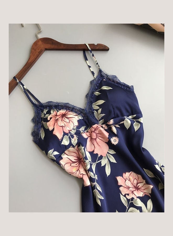 NIBEMINENT Casual Printed Mini Dress Pink/Blue/Green - Image 2