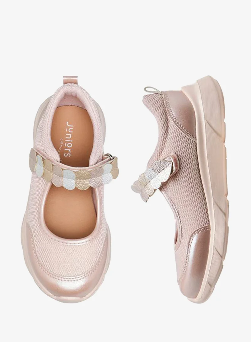 جونيورز Girls Hook & Loop Mary Jane Shoes