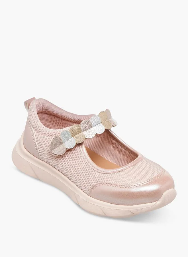 Juniors Girls Hook & Loop School Mary Jane Shoes