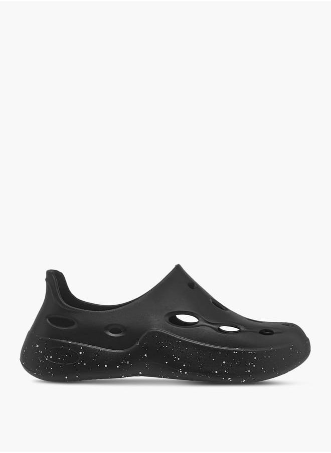 Lee Cooper - Men's Printed Slip-On Clogs with Cutout Detail - Image 1