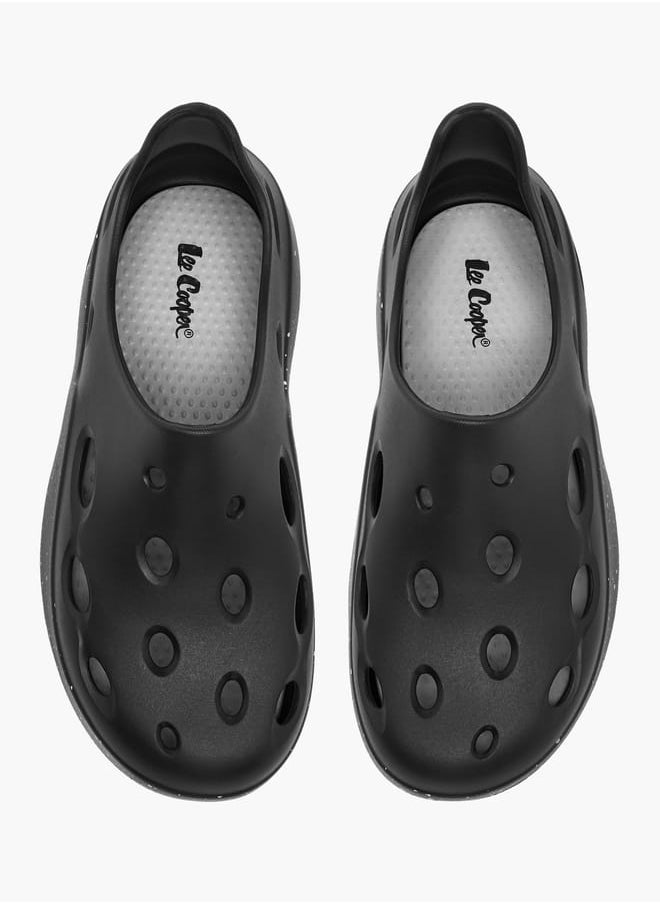Lee Cooper - Men's Printed Slip-On Clogs with Cutout Detail - Image 1