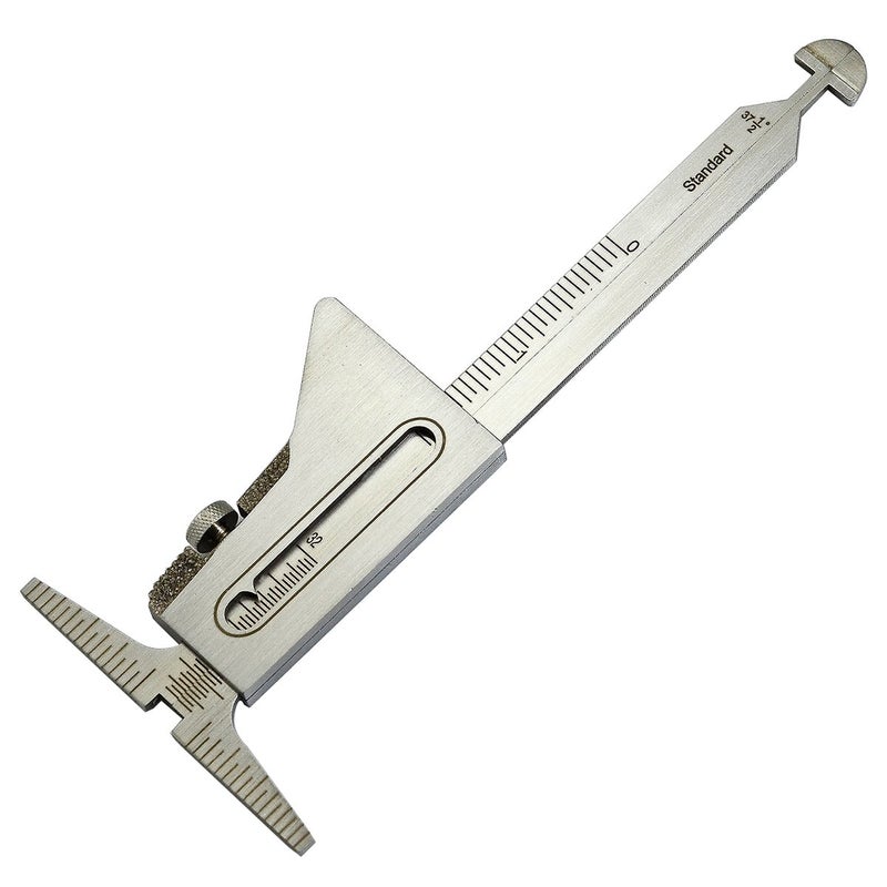 RIVERWELD Hi Lo Welding Gauge Gage Test Ulnar Welder Inspection Gauge Both Inch and Metric Checks Internal Misalignment Pipe Wall Thickness Leg Length for a Fillet Weld Crown Height - Image 1