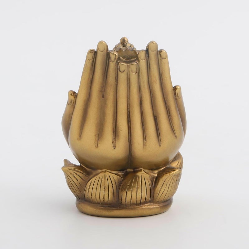 Karigaari India Gold Finish Ganesh Idol for Car Dashboard Ganesha Murti Ganpati Idol for Home Decor Puja Lord Ganesh Statue Gift for Office Desk Puja Room Figurine - Image 5