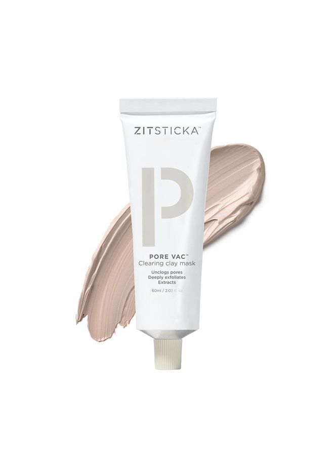 ZITSTICKA PORE VAC, Acid-Rich Clay Mask To Vacuum Pores + Smooth Texture | Derm-Backed (60ml) - Image 1