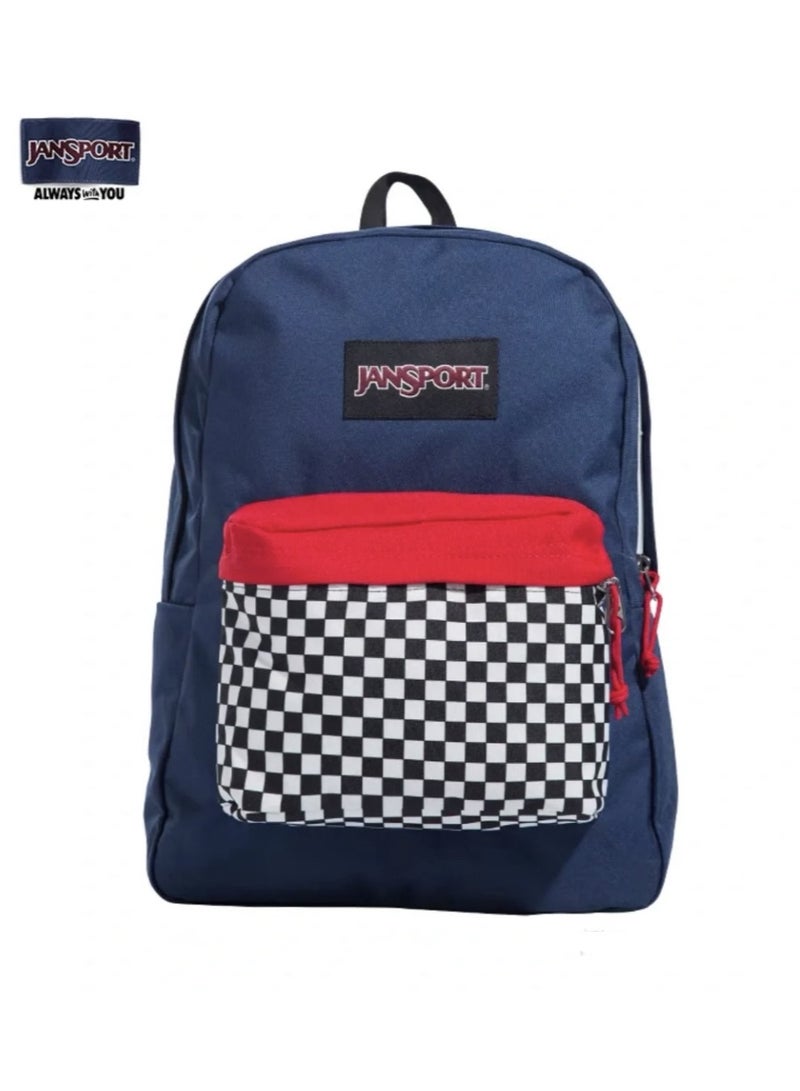 JANSPORT 【School season】Classic Colorful School Bags Classic Basic School Bags Colorful Checkerboard School Bags Back to School School Bags Laptop School Bags  - Image 1