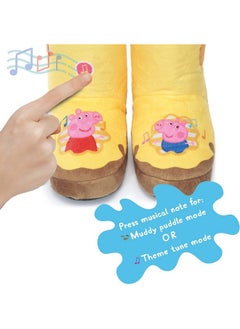 WOW! STUFF Peppa Pig Toys Muddy Puddle Boots With Sounds | Interactive Wearable Yellow Toy Wellies With Sound And Music Activated As You Walk Or Run  - Image 2