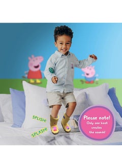 WOW! STUFF Peppa Pig Toys Muddy Puddle Boots With Sounds | Interactive Wearable Yellow Toy Wellies With Sound And Music Activated As You Walk Or Run  - Image 3