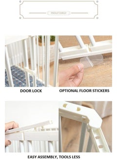 Rubik Dog Fence Indoor Cage for Small Dogs, Portable Yard Fence Playpen Indoor Isolation Barrier (6 Panels, Each Panel Size 42cm x 68cm)  - Image 5