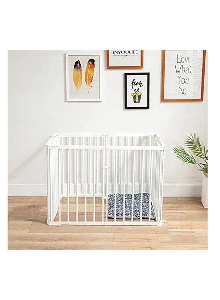 Rubik سياج داخلي للكلاب للكلاب الصغيرة، سياج فناء محمول، حاجز عزل داخلي (6 ألواح، مقاس كل لوح 42 سم × 68 سم) - Image 1