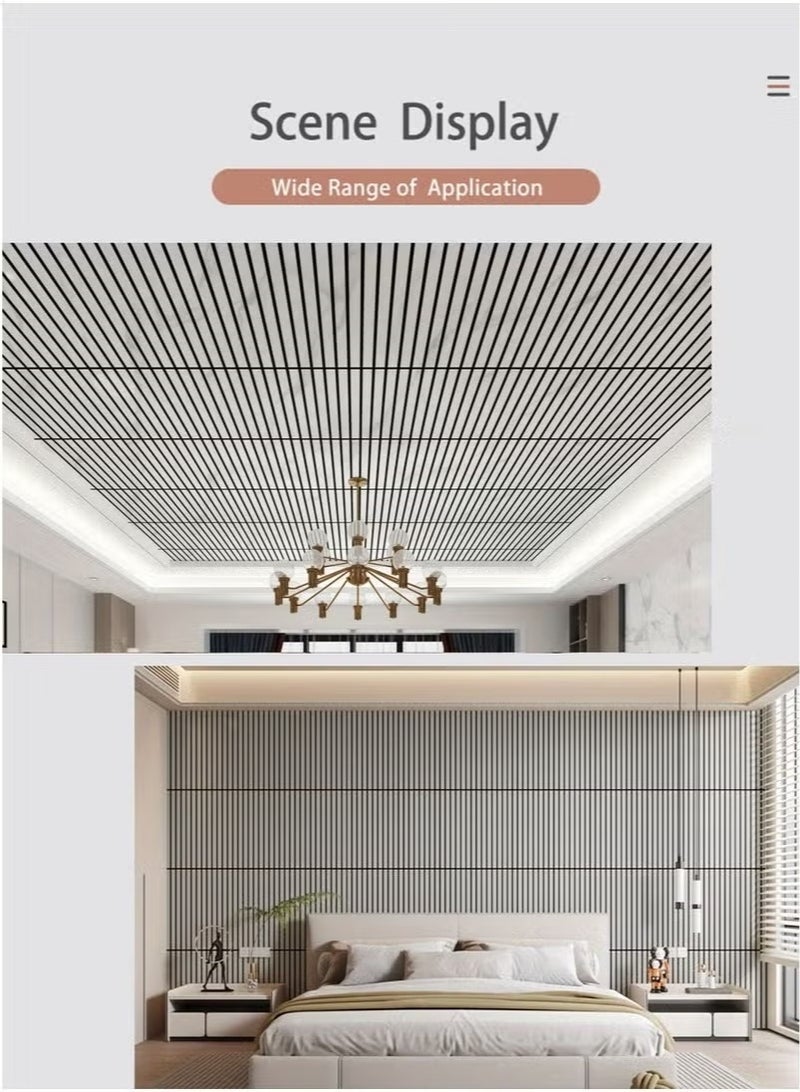 يوڠام ورق جدران ثلاثي الأبعاد – لفة واحدة، لاصق ذاتي، مقاوم للماء، ورق حائط سميك على شكل ملصق لتغطية الجدران – للاستخدام الداخلي في المطبخ أو الغرف أو السقف، مقاوم للرطوبة وعازل للصوت – مقاس 2.8 ملم × 60 سم × 300 سم - Image 3