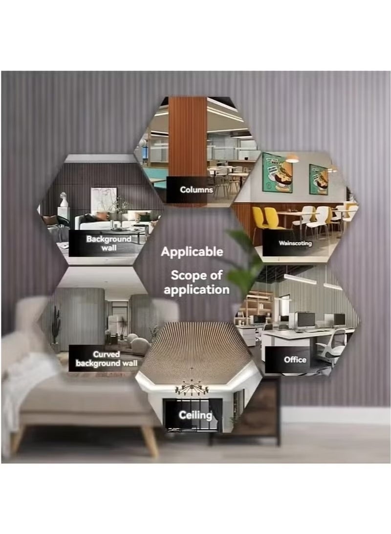 يوڠام ورق جدران ثلاثي الأبعاد – لفة واحدة، لاصق ذاتي، مقاوم للماء، ورق حائط سميك على شكل ملصق لتغطية الجدران – للاستخدام الداخلي في المطبخ أو الغرف أو السقف، مقاوم للرطوبة وعازل للصوت – مقاس 2.8 ملم × 60 سم × 300 سم - Image 5