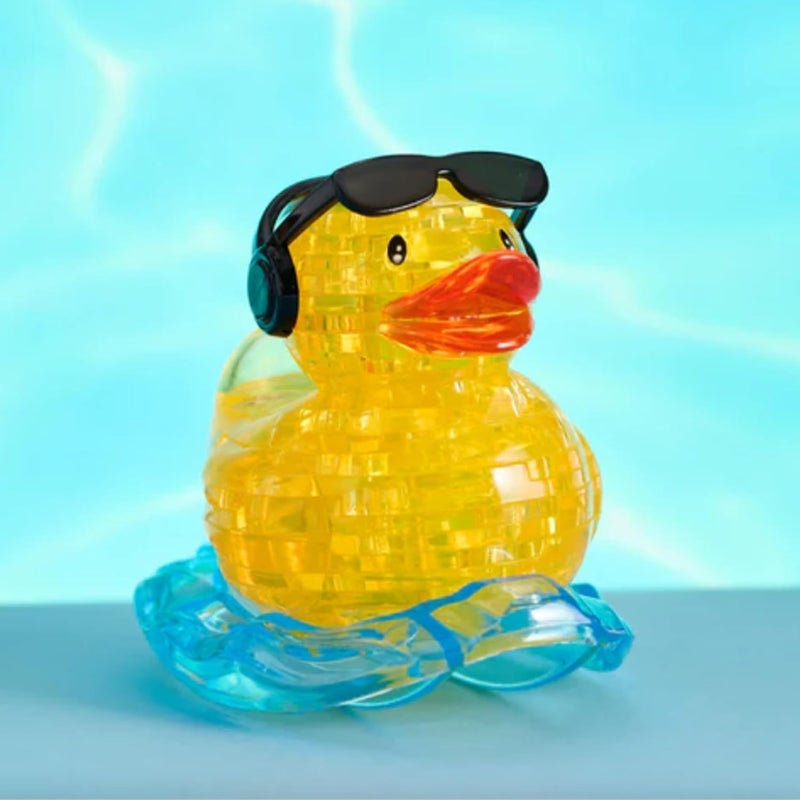 BePuzzled Yellow Rockn Duck Standard Original 3D Crystal Puzzle Perfect for Puzzlers Ages 12 and Up Challenging to Complete and Beautiful to Display Collect Them All - Image 3