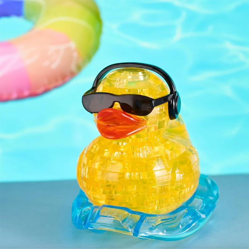 BePuzzled Yellow Rockn Duck Standard Original 3D Crystal Puzzle Perfect for Puzzlers Ages 12 and Up Challenging to Complete and Beautiful to Display Collect Them All - Image 5