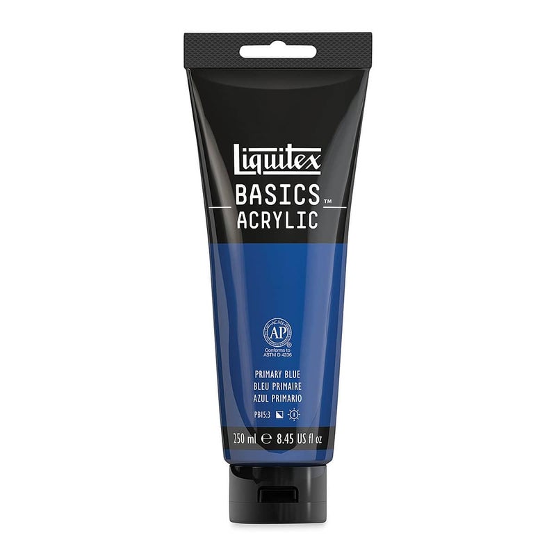 Liquitex BASICS Acrylic Paint, 250ml (8.5-oz) Tube, Primary Blue
