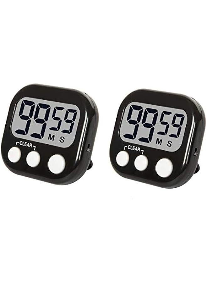 Digital Kitchen Timer, Big LCD Screen, Loud Alarm, Strong Magnetic Back and Stand, Minute Seconds Count Up Countdown, Simple Operation for Homework Classroom Game Exercise Kids Cooking Timers  - Image 1