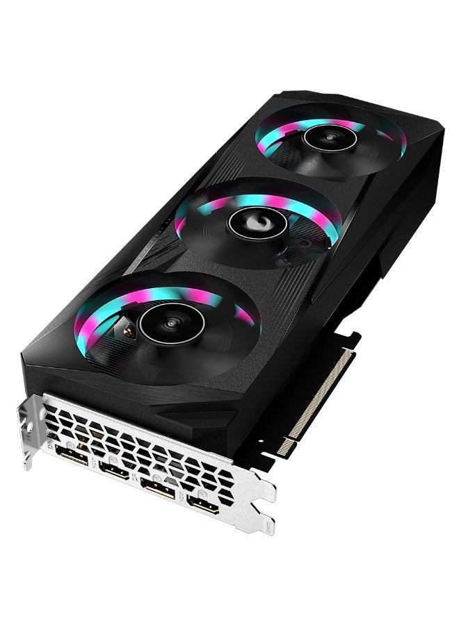 GIGABYTE AORUS GeForce RTX 3050 ELITE 8GB GDDR6 128-bit PCIe 4.0 Graphics Card, 2560 CUDA Cores, 1.86 GHz Boost Clock, WINDFORCE 3X Cooling with Triple 80mm Fans, 2x DisplayPort 1.4a & 2x HDMI 2.1, 8K Resolution Support, RGB Fusion 2.0, 8-Pin + 6-Pin Power, Black | GV-N3050AORUS E-8GD - Image 5