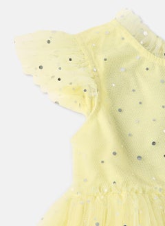 Nautinati Nautinati Girls' Shimmery Party Frock With Ruffle Sleeves  - Image 4