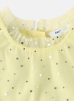 Nautinati Nautinati Girls' Shimmery Party Frock With Ruffle Sleeves  - Image 3
