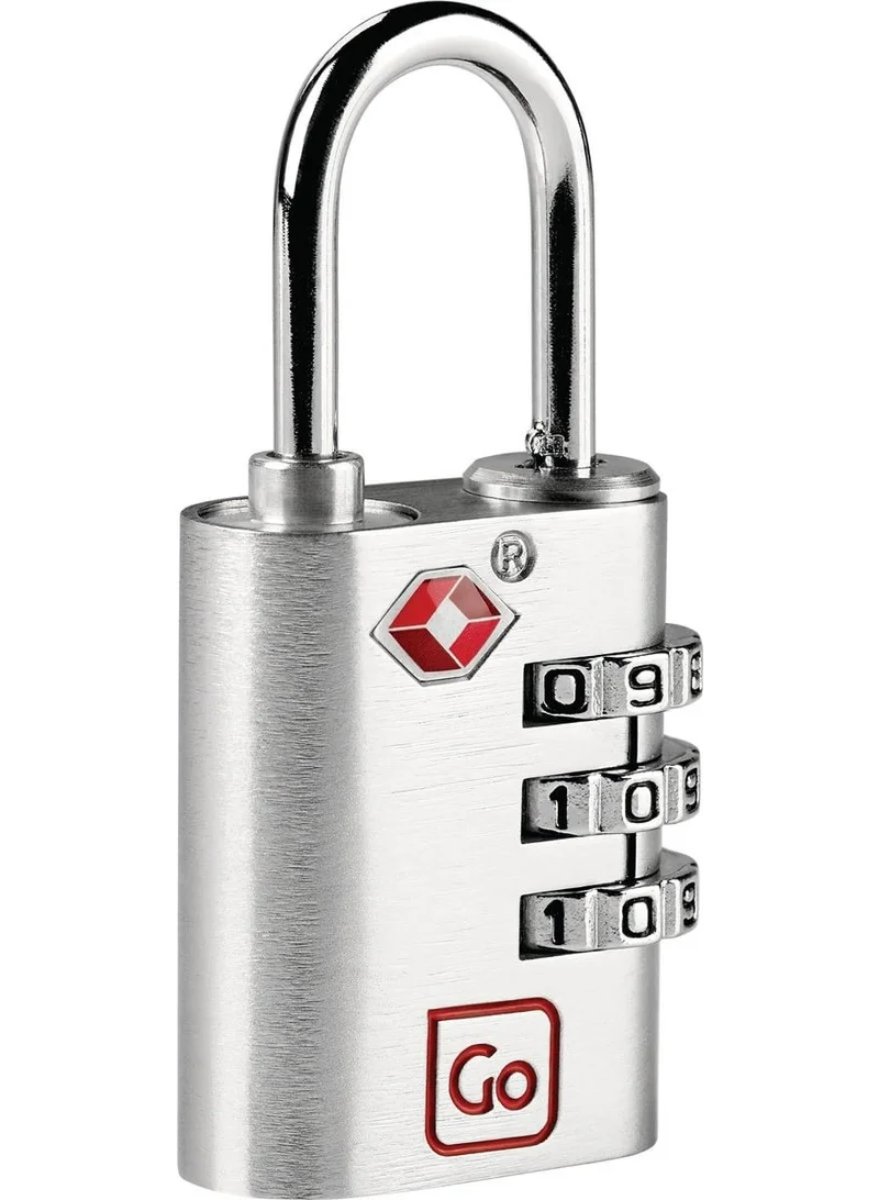 جو ترافيل قفل الأمتعة GO Classic Large Combi Padlock TSA GO352.101 – قفل سفر كبير برمز مكون من 3 أرقام، معتمد من TSA