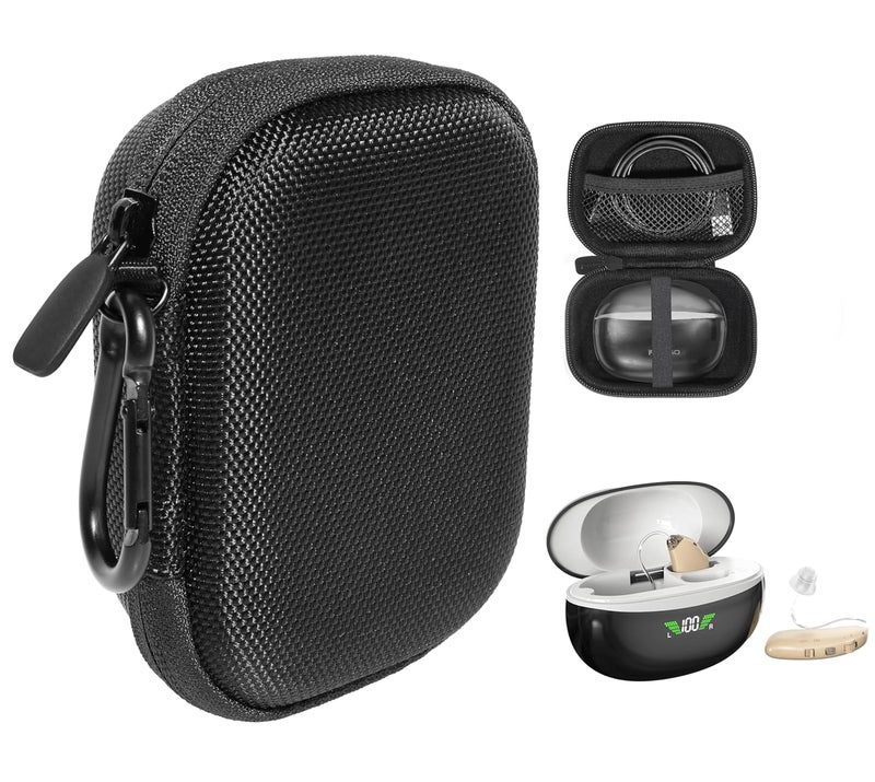 Protective Case for Hearing Aids - Black