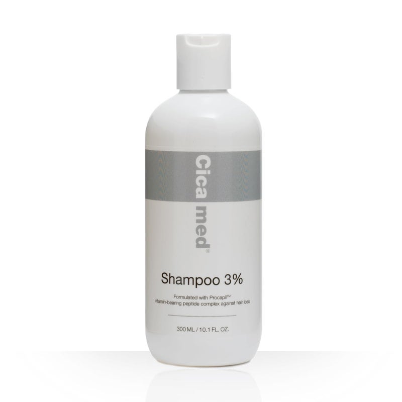 Cicamed Hair Loss Treatment Shampoo 3% - Silicone & Sulfate Free Shampoo with Procapil for Thicker, Stronger Hair - Supports Scalp Health and Hair Growth - 10.1 fl oz (300ml) - Image 1
