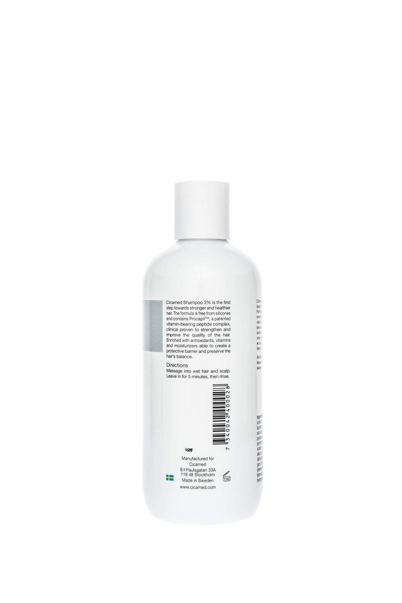 Cicamed Hair Loss Treatment Shampoo 3% - Silicone & Sulfate Free Shampoo with Procapil for Thicker, Stronger Hair - Supports Scalp Health and Hair Growth - 10.1 fl oz (300ml) - Image 2