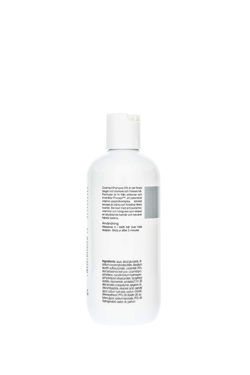 Cicamed Hair Loss Treatment Shampoo 3% - Silicone & Sulfate Free Shampoo with Procapil for Thicker, Stronger Hair - Supports Scalp Health and Hair Growth - 10.1 fl oz (300ml) - Image 3
