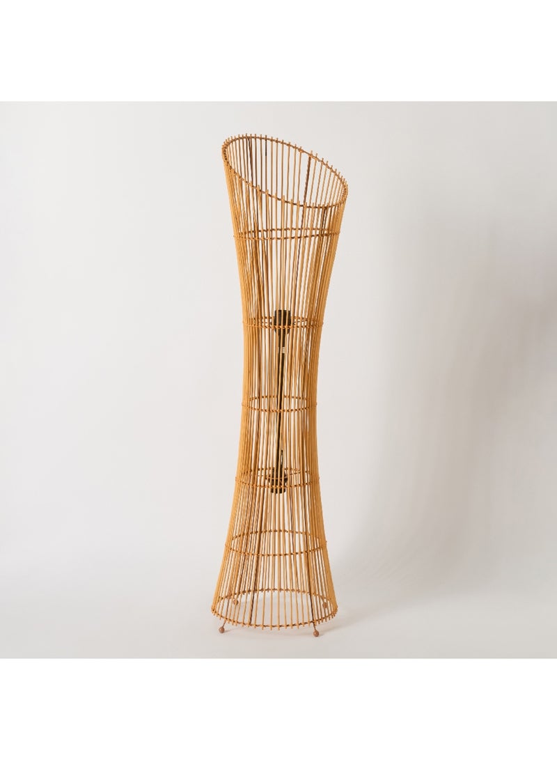 Home Box Naturel Bamboo Floor Lamp with Cable and E27 Bulb 29.5 x 118 x 29.5 cm - Image 5