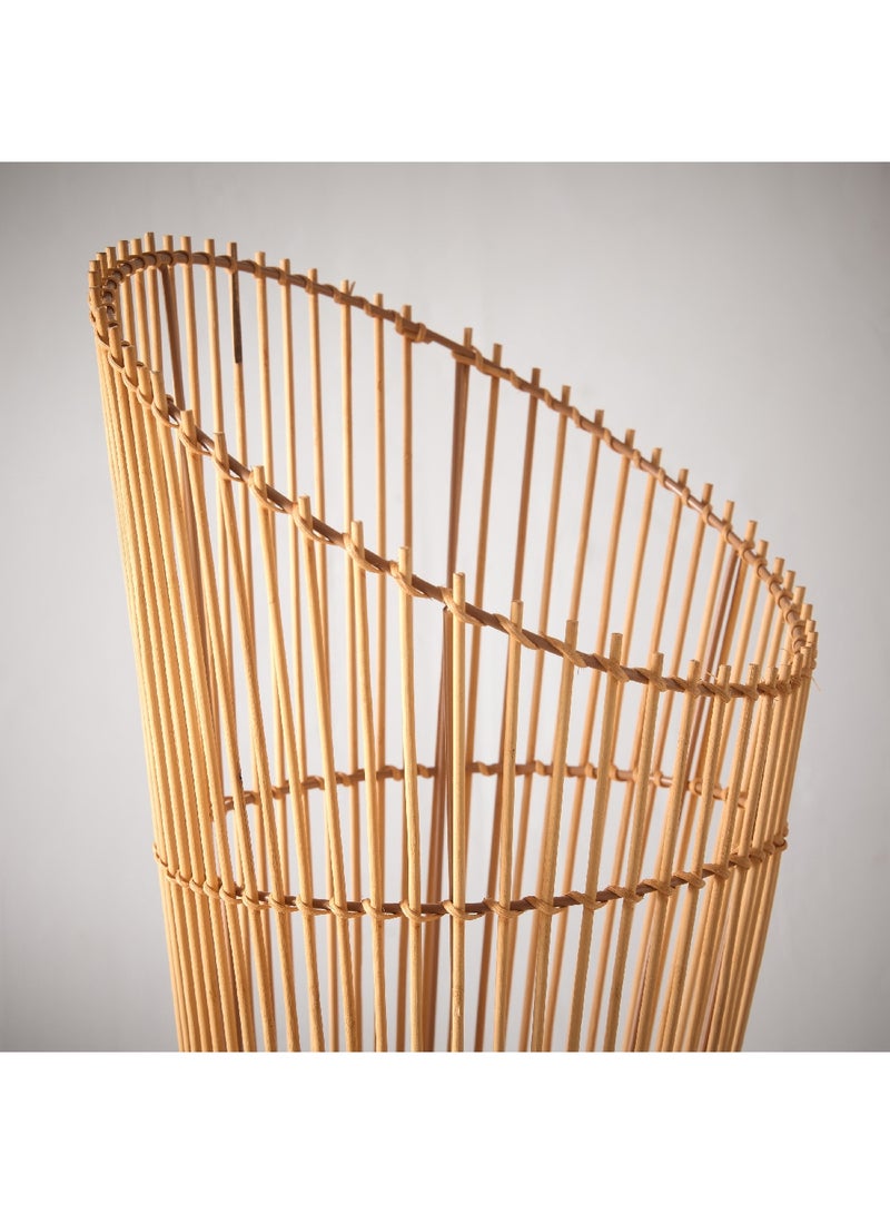 Home Box Naturel Bamboo Floor Lamp with Cable and E27 Bulb 29.5 x 118 x 29.5 cm - Image 3