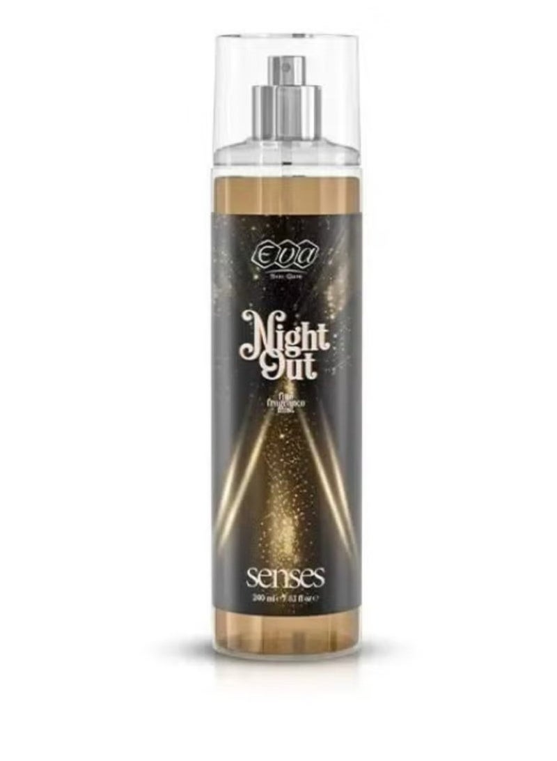 Eva body splash Skin Care fine fragrance Mist Night Out 240ML