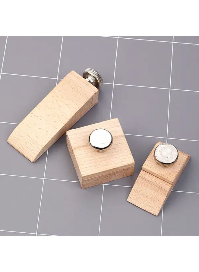 Wood Sandpaper Grinding Block For Leather Craft Edge Polishing B Bevel Angle 1pc - Image 4