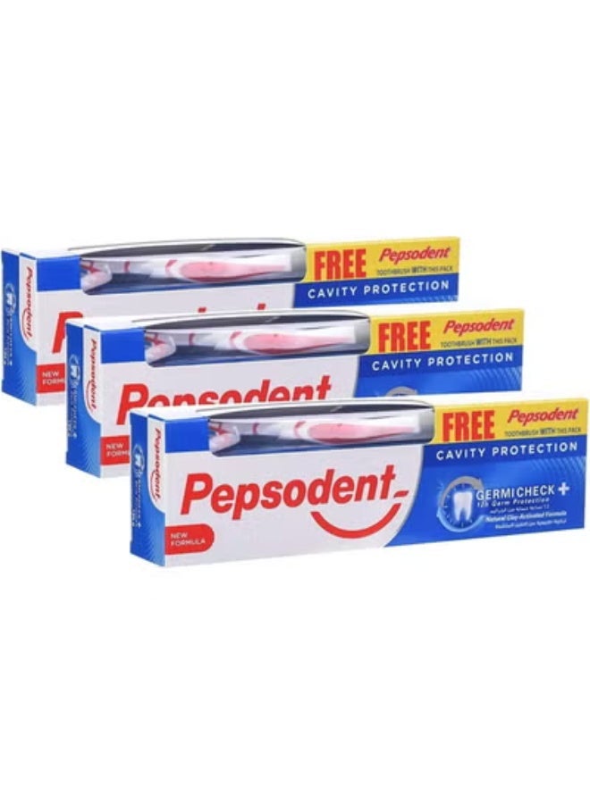 Pepsodent معجون أسنان جيرمي تشيك عبوة من 3 - Image 1