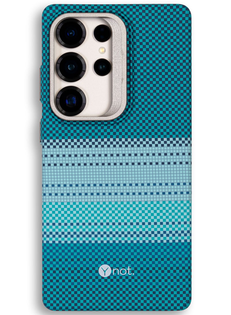 YNOT MagSafe Protective Case with Camera Holder for Samsung S25 Ultra - green - Image 1