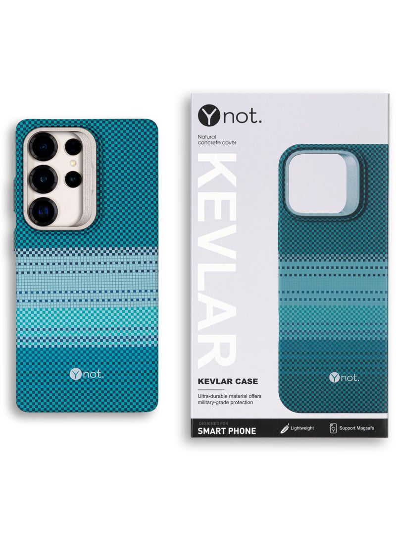 YNOT MagSafe Protective Case with Camera Holder for Samsung S25 Ultra - green - Image 2