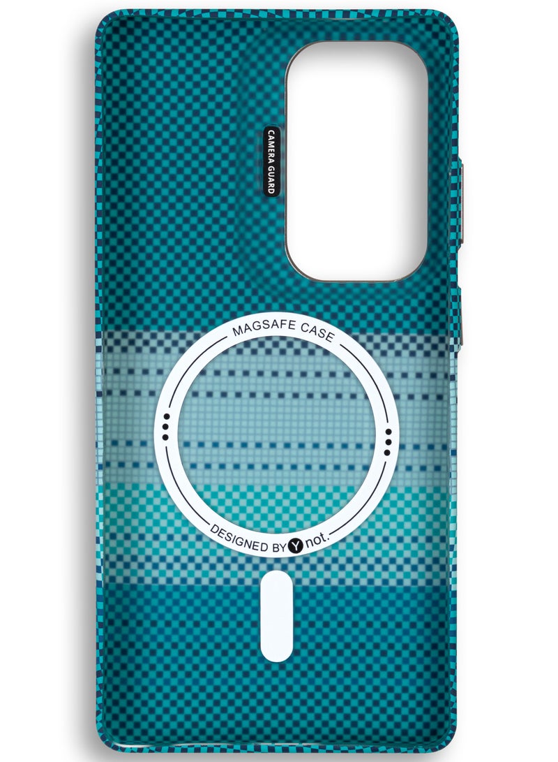 YNOT MagSafe Protective Case with Camera Holder for Samsung S25 Ultra - green - Image 3