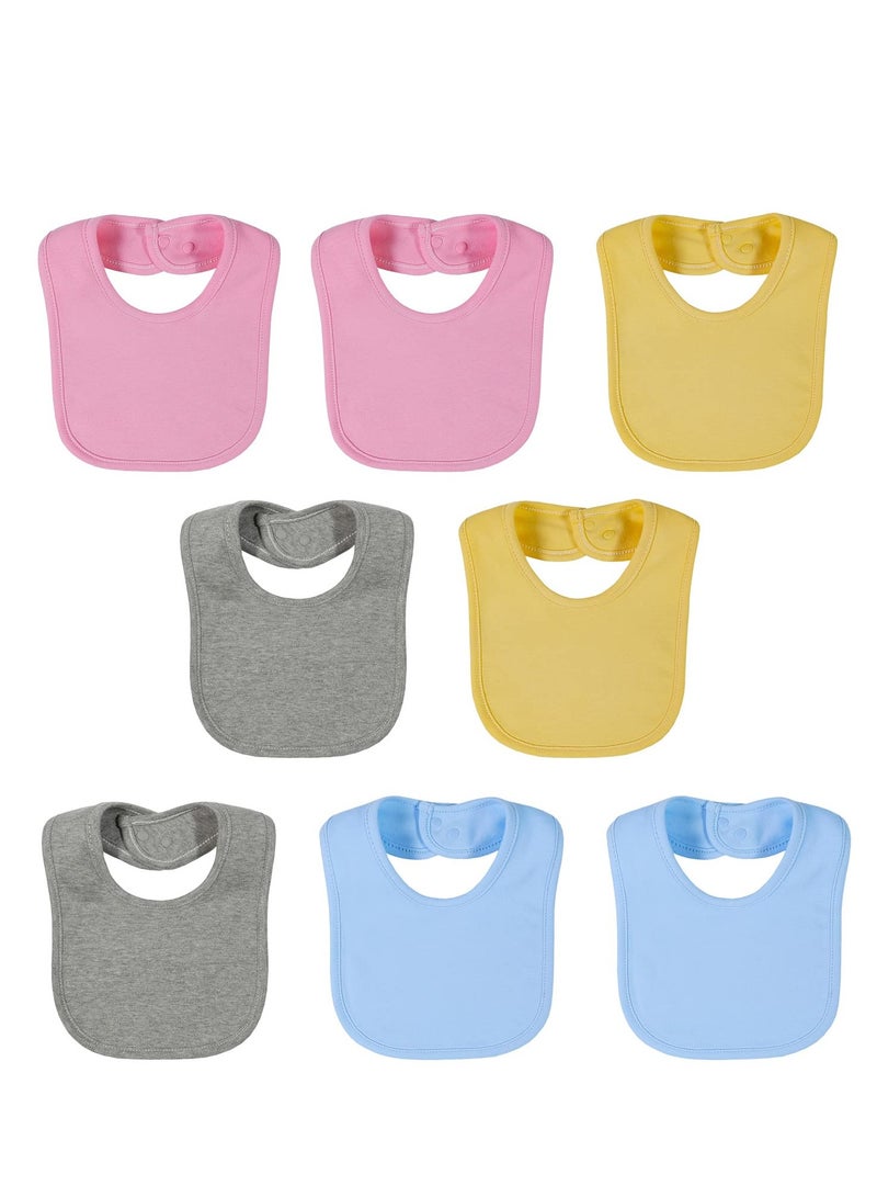 سيوسي مرايل موسلين، 8 عبوات مرايل باندانا للأطفال الرضع، مرايل متعددة الألوان 4 طبقات من القطن العضوي فائق النعومة والامتصاص للأطفال الرضع، للأطفال الرضع حديثي الولادة من 0-3 سنوات - Image 1