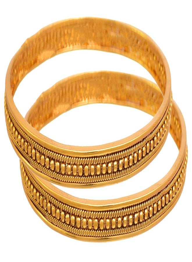 JFL - Jewellery for Less Traditional Ethnic 1g Gold Plated Bead Bangles for Women,Valentine - Image 1