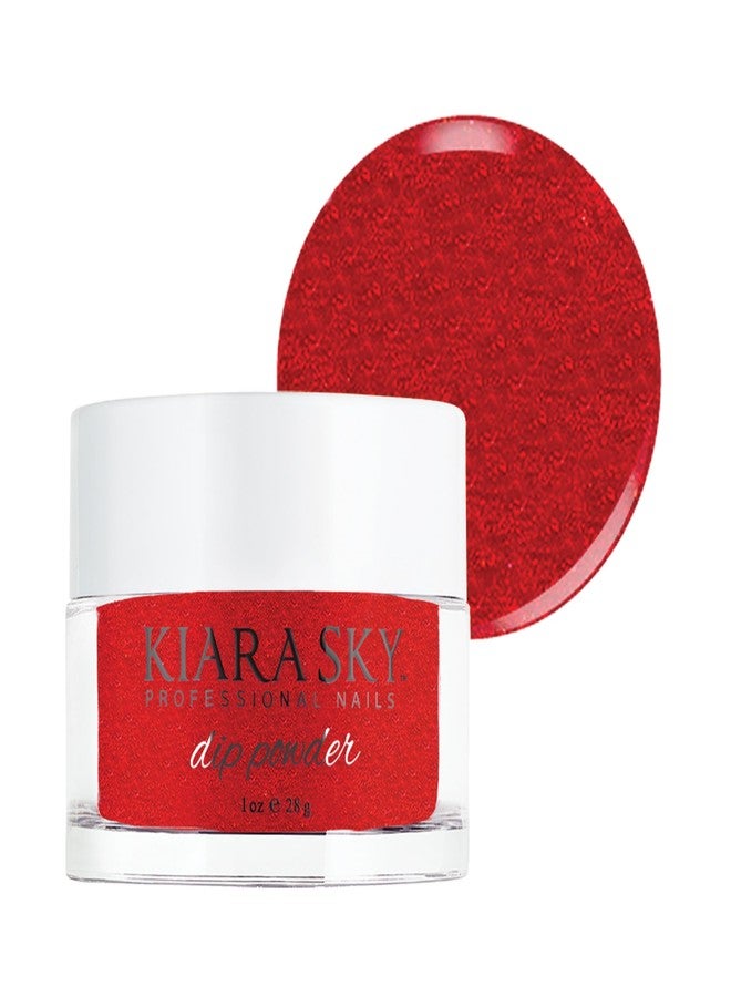 Kiara Sky Dip Powder Red Tones 1 oz, Diablo Shimmer - Image 1