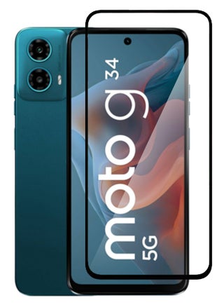 Motorola Moto G34 - Tempered Glass Screen Protector - Delicate Touch , Higher Transparency , Easy to Install ,Anti-scratch and Bubble-free Screen Protector - Black - pzsku/ZD041687D2D6C11060D52Z/45/_/1740672018/04416d1f-9ae4-4dd5-a81e-3f43c8873b39
