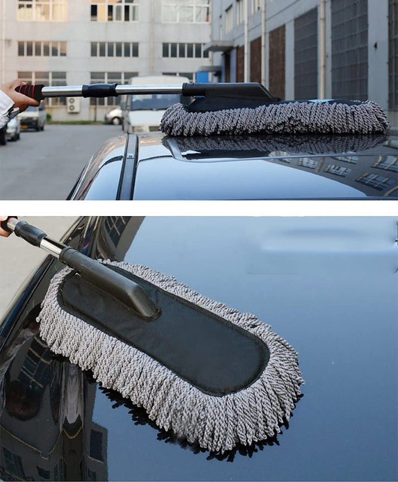 HSR Microfiber Flexible Duster Car Wash Brushes Dry/Wet Home, Kitchen, Office Cleaning Brush with Expandable Handle - Image 2
