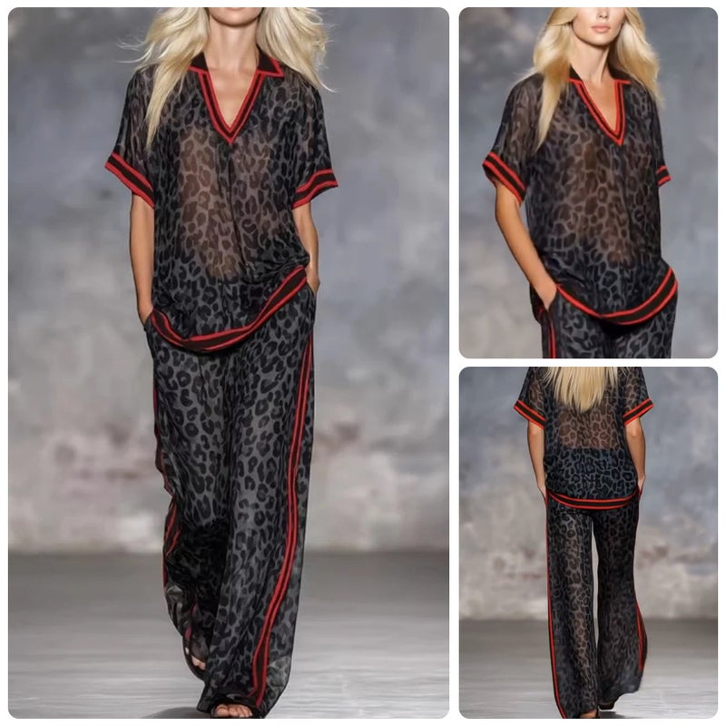 طقم بدلة رياضية بطبعة النمر - Image 3