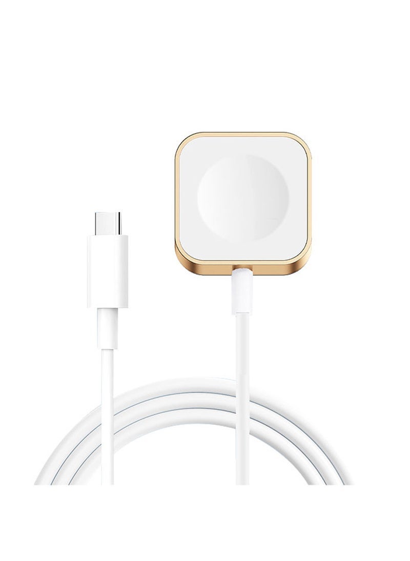 Generic 1 x 5 pcs 5W Magnetic Fast Charger Portable for Apple Watch Golden belt line (including packaging) 