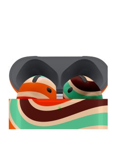 Merlin MERLIN CRAFT CUSTOMISED APPLE AIRPODS 4 COMBO 80'S STRIPES  - Image 4