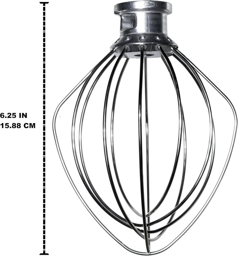 Univen خلاط يونيڤن سلكي متوافق مع خلاطات كيتشن إيد ذات الرأس المائل K45WW K45SS KSM75 KSM90 KSM95 KSM100 KSM103 KSM110 KSM150PS KSM152PS KSM155GB 4KSM150 5KSM150 5KSM160 - Image 2