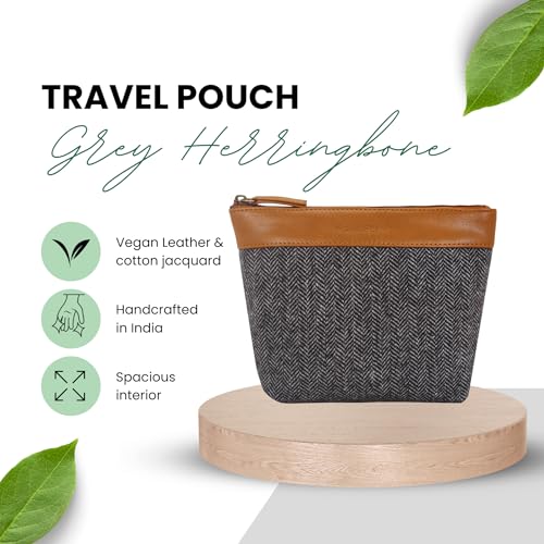 Hamelin Makeup Vanity Pouch | Grooming Organiser Kit for Men and Women | Shaving & Beauty Essential Pouch | Travel Friendly Makeup Bag | Spacious Toiletry Kit | Ideal Women's Gift - Image 2